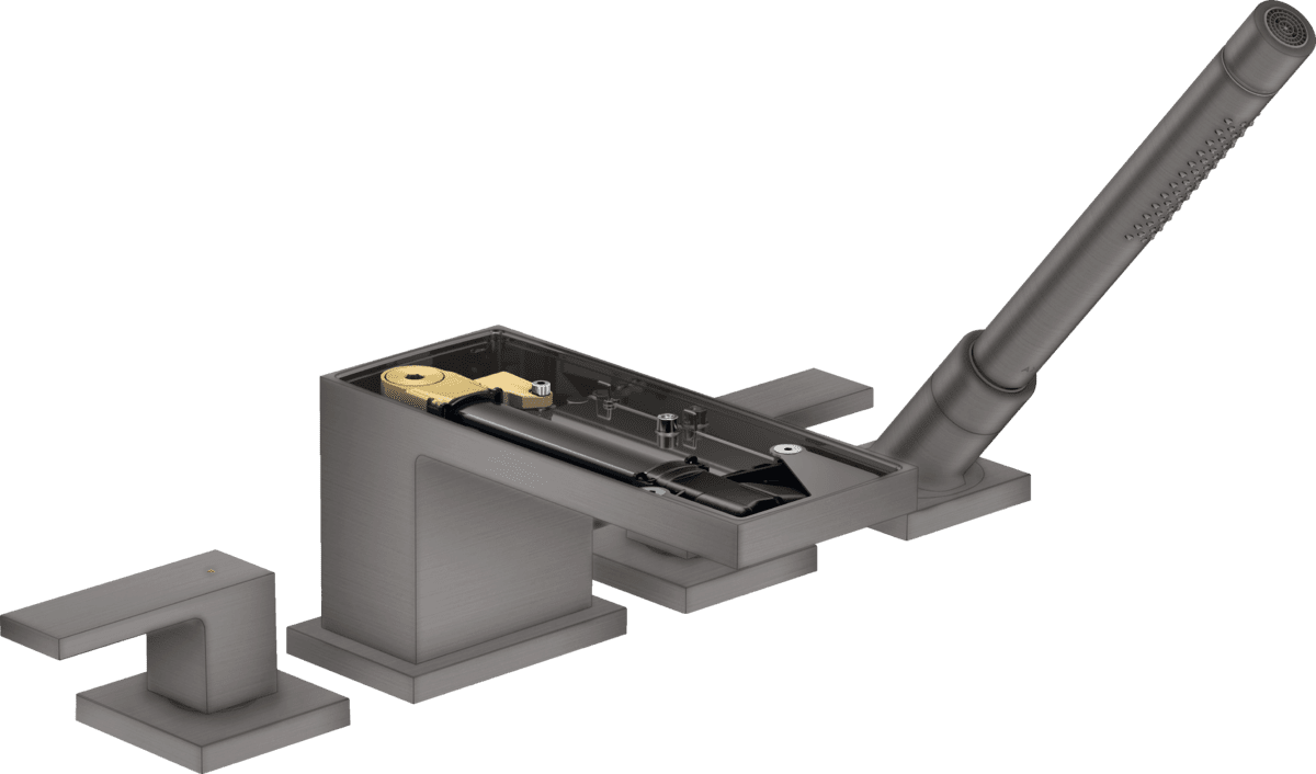 HANSGROHE AXOR MyEdition 4-Loch Wannenrandarmatur ohne Platte #47432340 - Brushed Black Chrome