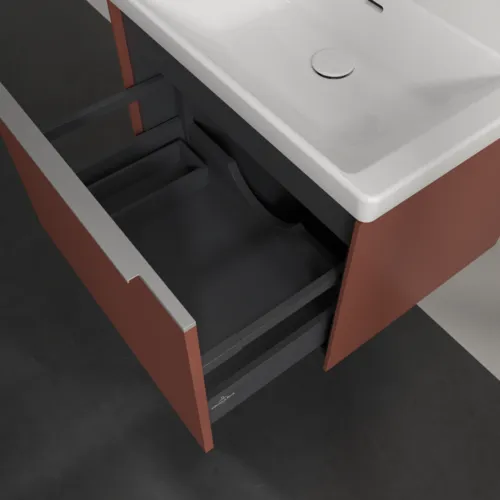 Bild von VILLEROY BOCH Subway 3.0 Waschbeckenunterschrank, 1 Auszug, 622 x 429 x 478 mm, Wine Red #C57500AH