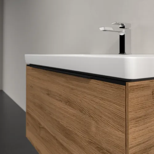 Bild von VILLEROY BOCH Subway 3.0 Waschbeckenunterschrank, 1 Auszug, 772 x 429 x 478 mm, Kansas Oak #C57301RH