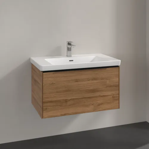 Bild von VILLEROY BOCH Subway 3.0 Waschbeckenunterschrank, 1 Auszug, 772 x 429 x 478 mm, Kansas Oak #C57301RH