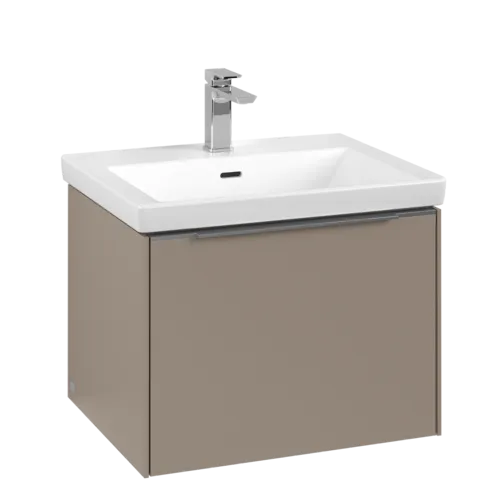 VILLEROY BOCH Subway 3.0 Vanity unit, with lighting, 1 pull-out compartment, 572 x 429 x 478 mm, Taupe #C577L0VM resmi