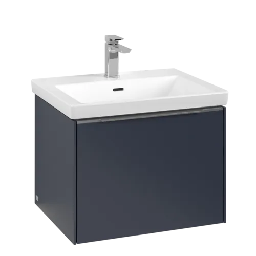 VILLEROY BOCH Subway 3.0 Vanity unit, with lighting, 1 pull-out compartment, 572 x 429 x 478 mm, Marine Blue #C577L0VQ resmi
