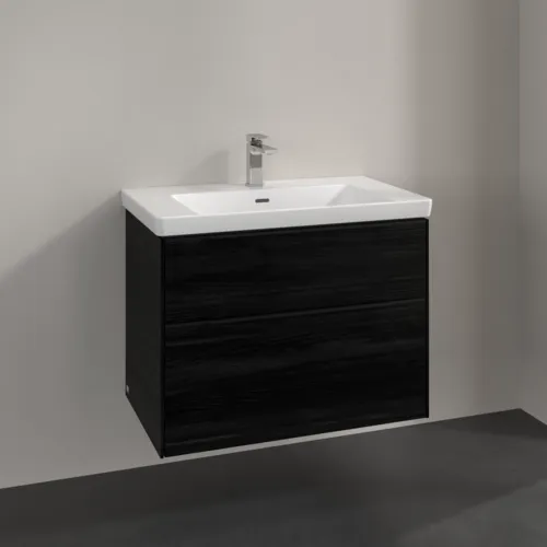 Bild von VILLEROY BOCH Subway 3.0 Waschbeckenunterschrank, 2 Auszüge, 772 x 576 x 478 mm, Black Oak #C57401AB