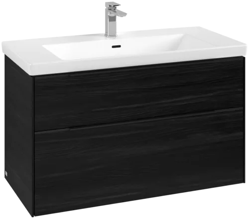 Picture of VILLEROY BOCH Subway 3.0 Vanity unit, 2 pull-out compartments, 973 x 576 x 478 mm, Black Oak #C57001AB