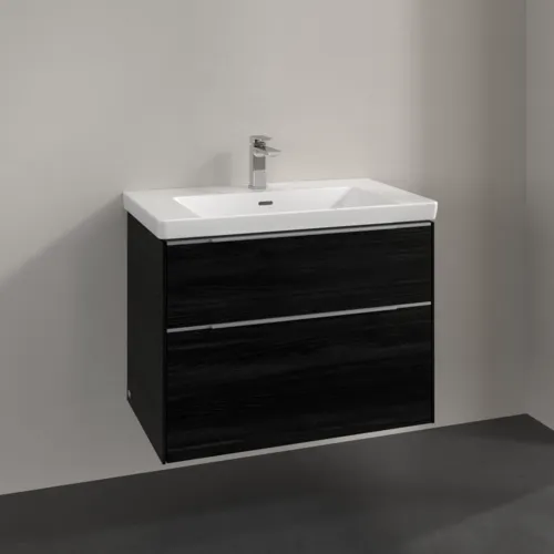 Bild von VILLEROY BOCH Subway 3.0 Waschbeckenunterschrank, 2 Auszüge, 772 x 576 x 478 mm, Black Oak #C57400AB
