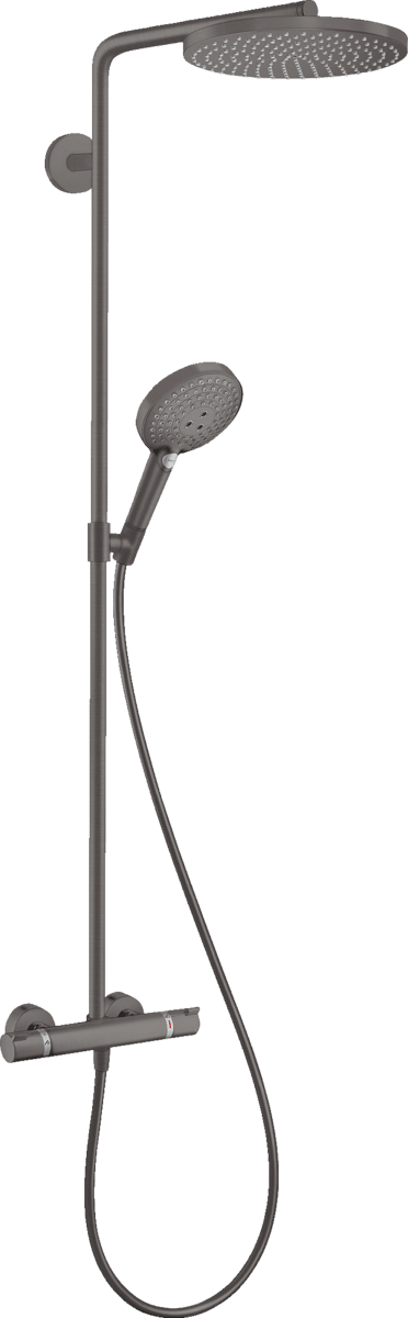 HANSGROHE Raindance Select S Showerpipe 240 1jet PowderRain mit Thermostat #27633340 - Brushed Black Chrome