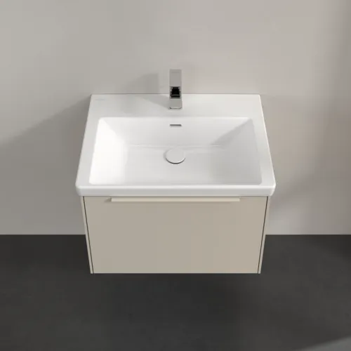 Bild von VILLEROY BOCH Subway 3.0 Waschbeckenunterschrank, mit Beleuchtung, 1 Auszug, 622 x 429 x 478 mm, Cashmere Grey #C575L2VN