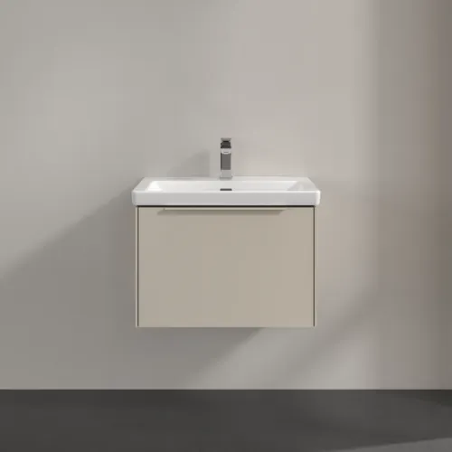 Bild von VILLEROY BOCH Subway 3.0 Waschbeckenunterschrank, mit Beleuchtung, 1 Auszug, 622 x 429 x 478 mm, Cashmere Grey #C575L2VN