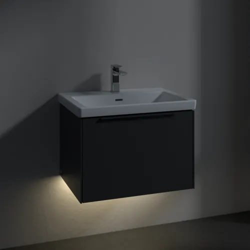 Bild von VILLEROY BOCH Subway 3.0 Waschbeckenunterschrank, mit Beleuchtung, 1 Auszug, 622 x 429 x 478 mm, Graphite #C575L2VR