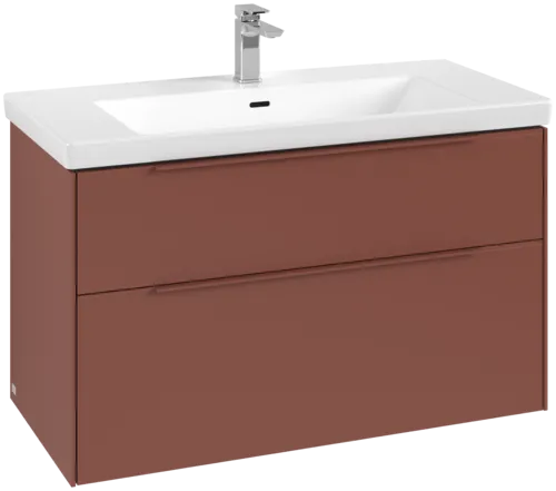 Picture of VILLEROY BOCH Subway 3.0 Vanity unit, 2 pull-out compartments, 973 x 576 x 478 mm, Wine Red #C57002AH