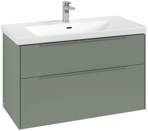 Picture of VILLEROY BOCH Subway 3.0 Vanity unit, 2 pull-out compartments, 973 x 576 x 478 mm, Soft Green #C57002AF