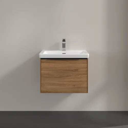 Bild von VILLEROY BOCH Subway 3.0 Waschbeckenunterschrank, 1 Auszug, 572 x 429 x 478 mm, Kansas Oak #C57701RH