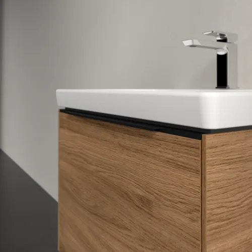 Bild von VILLEROY BOCH Subway 3.0 Waschbeckenunterschrank, 1 Auszug, 572 x 429 x 478 mm, Kansas Oak #C57701RH