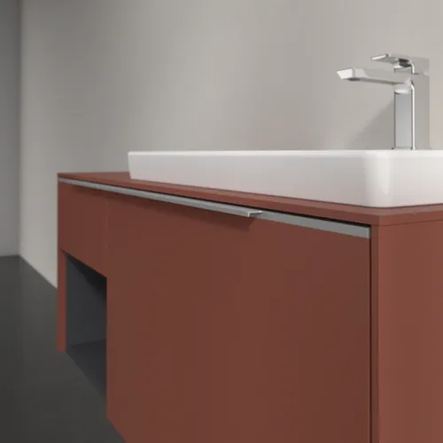 Bild von VILLEROY BOCH Subway 3.0 Waschbeckenunterschrank, 2 Auszüge, 1001 x 423 x 516 mm, Wine Red / Wine Red #C57100AH