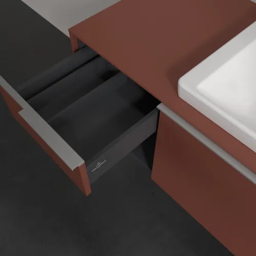 Bild von VILLEROY BOCH Subway 3.0 Waschbeckenunterschrank, 2 Auszüge, 1001 x 423 x 516 mm, Wine Red / Wine Red #C57100AH