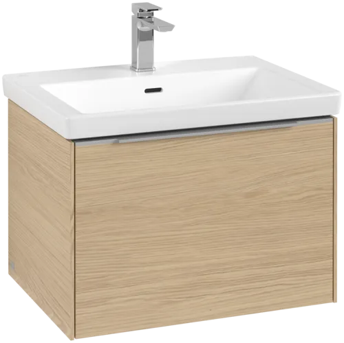 VILLEROY BOCH Subway 3.0 Vanity unit, with lighting, 1 pull-out compartment, 622 x 429 x 478 mm, Nordic Oak #C575L0VJ resmi