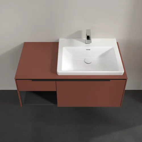 Bild von VILLEROY BOCH Subway 3.0 Waschbeckenunterschrank, 2 Auszüge, 1001 x 423 x 516 mm, Wine Red / Wine Red #C57101AH