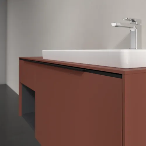 Bild von VILLEROY BOCH Subway 3.0 Waschbeckenunterschrank, 2 Auszüge, 1001 x 423 x 516 mm, Wine Red / Wine Red #C57101AH