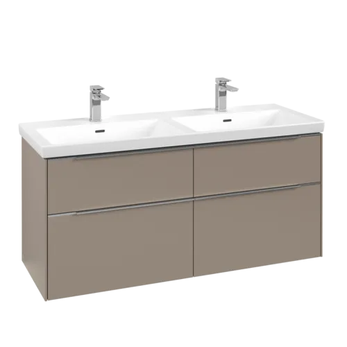 VILLEROY BOCH Subway 3.0 Vanity unit, with lighting, 4 pull-out compartments, 1272 x 576 x 478 mm, Taupe #C568L0VM resmi