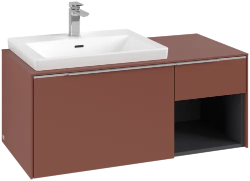 VILLEROY BOCH Subway 3.0 Vanity unit, 2 pull-out compartments, 1001 x 423 x 516 mm, Wine Red / Wine Red #C57200AH resmi