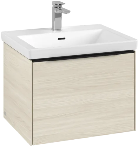 VILLEROY BOCH Subway 3.0 Vanity unit, with lighting, 1 pull-out compartment, 572 x 429 x 478 mm, White Oak #C577L1AA resmi