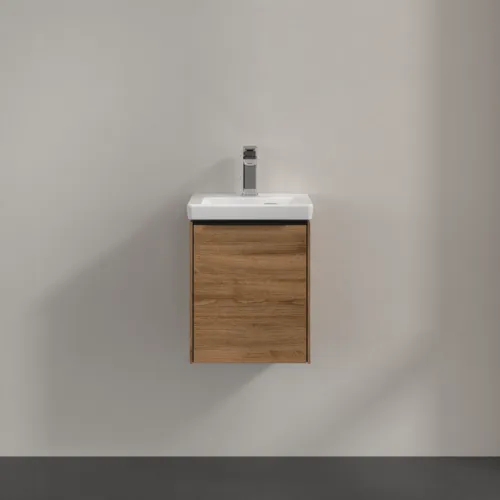 Bild von VILLEROY BOCH Subway 3.0 Waschbeckenunterschrank, 1 Tür, 351 x 429 x 309 mm, Kansas Oak #C58401RH