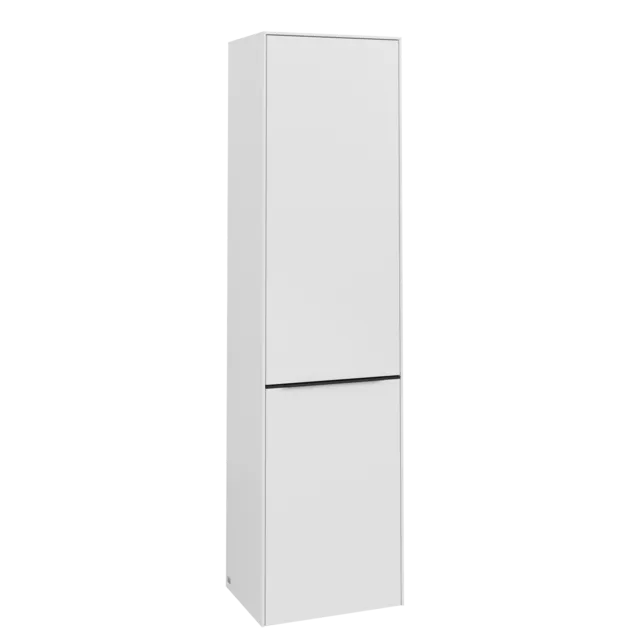 Obrázek VILLEROY BOCH Spížní skříň Subway 3.0, 1 dveře, 1 výklop na prádlo, 450 x 1710 x 362 mm, čistě bílá / čistě bílá #C59301VF