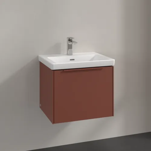 Bild von VILLEROY BOCH Subway 3.0 Waschbeckenunterschrank, 1 Auszug, 523 x 429 x 448 mm, Wine Red #C57902AH