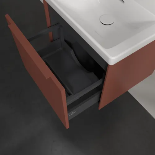 Bild von VILLEROY BOCH Subway 3.0 Waschbeckenunterschrank, 1 Auszug, 523 x 429 x 448 mm, Wine Red #C57902AH