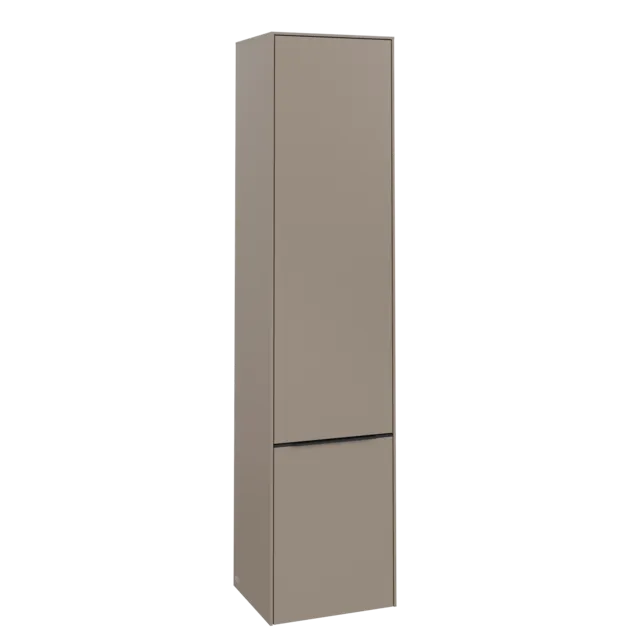 Picture of VILLEROY BOCH Subway 3.0 Tall cabinet, 2 doors, 400 x 1710 x 362 mm, Taupe / Taupe #C58601VM