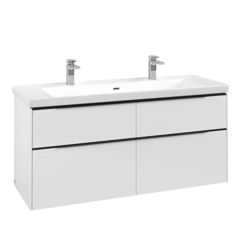 VILLEROY BOCH Subway 3.0 Vanity unit, 4 pull-out compartments, 1272 x 576 x 478 mm, Brilliant White #C60201VE resmi