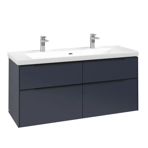 VILLEROY BOCH Subway 3.0 Vanity unit, 4 pull-out compartments, 1272 x 576 x 478 mm, Marine Blue #C60201VQ resmi