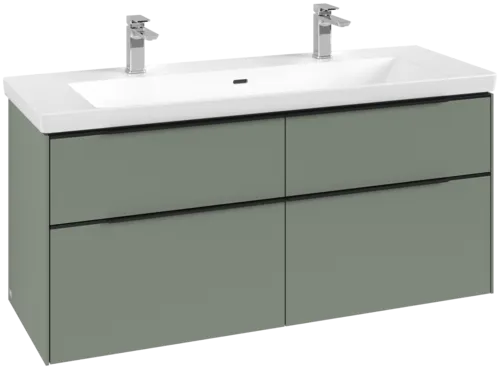 Picture of VILLEROY BOCH Subway 3.0 Vanity unit, 4 pull-out compartments, 1272 x 576 x 478 mm, Soft Green #C60201AF