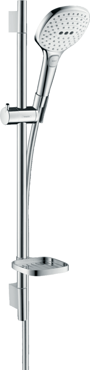 Bild von HANSGROHE Raindance Select E Brauseset 120 3jet mit Brausestange 65 cm und Seifenschale #26620400 - Weiß/Chrom