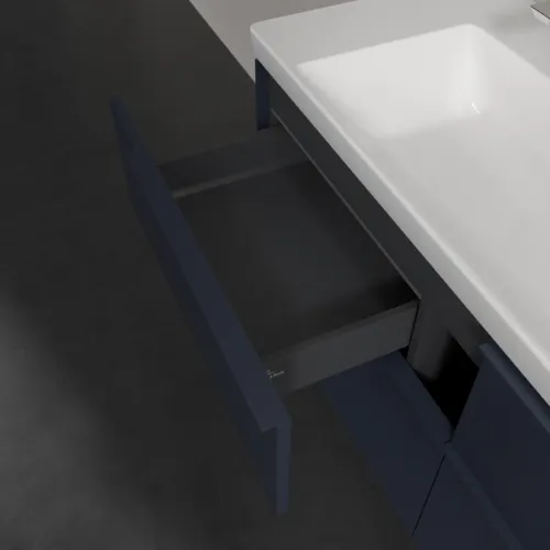 Bild von VILLEROY BOCH Subway 3.0 Waschbeckenunterschrank, mit Beleuchtung, 4 Auszüge, 1272 x 576 x 478 mm, Marine Blue #C602L2VQ