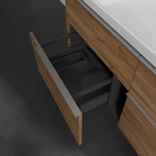 Bild von VILLEROY BOCH Subway 3.0 Waschbeckenunterschrank, mit Beleuchtung, 4 Auszüge, 1272 x 576 x 478 mm, Kansas Oak #C602L0RH