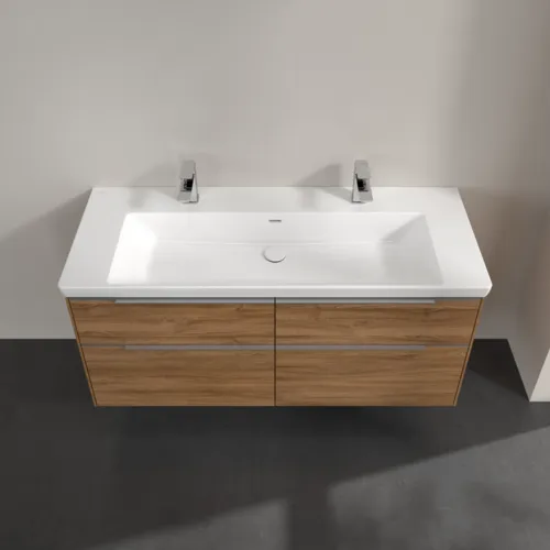 Bild von VILLEROY BOCH Subway 3.0 Waschbeckenunterschrank, mit Beleuchtung, 4 Auszüge, 1272 x 576 x 478 mm, Kansas Oak #C602L0RH