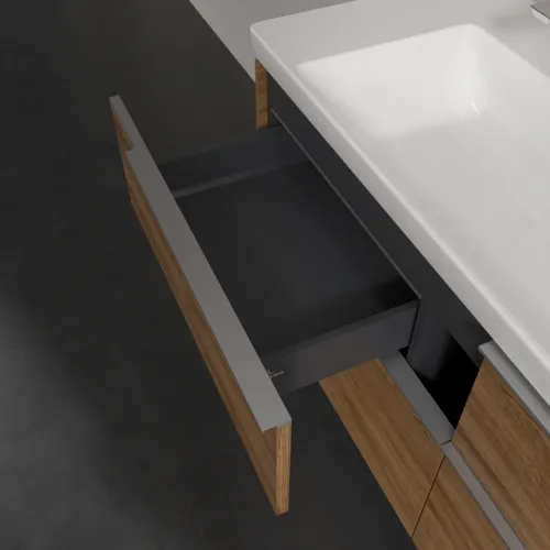 Bild von VILLEROY BOCH Subway 3.0 Waschbeckenunterschrank, mit Beleuchtung, 4 Auszüge, 1272 x 576 x 478 mm, Kansas Oak #C602L0RH