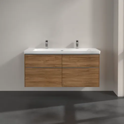 Bild von VILLEROY BOCH Subway 3.0 Waschbeckenunterschrank, mit Beleuchtung, 4 Auszüge, 1272 x 576 x 478 mm, Kansas Oak #C602L0RH