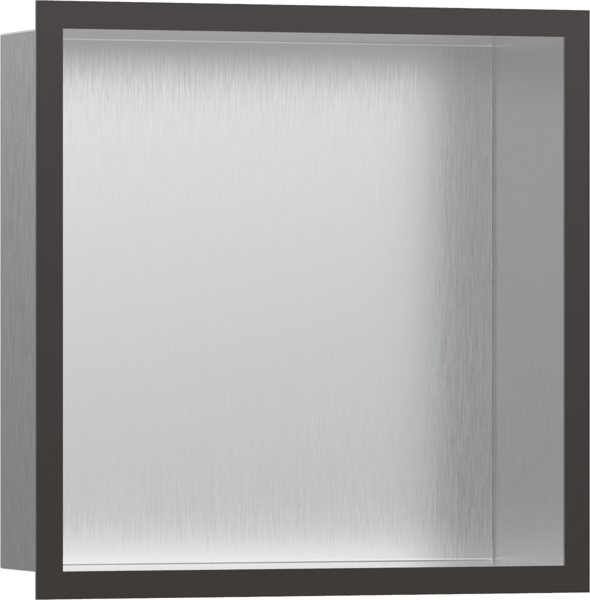 HANSGROHE XtraStoris Individual Wandnische Edelstahl gebürstet mit Designrahmen 300/300/100 #56097340 - Edelstahl gebürstet
