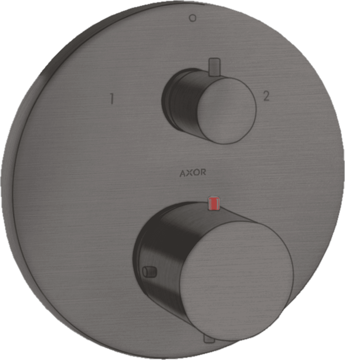 HANSGROHE AXOR Starck Thermostat Unterputz mit Ab- und Umstellventil #10720340 - Brushed Black Chrome