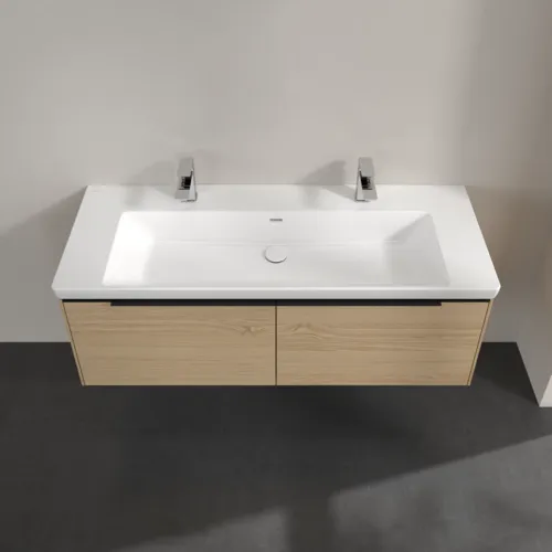 Bild von VILLEROY BOCH Subway 3.0 Waschbeckenunterschrank, mit Beleuchtung, 2 Auszüge, 1272 x 429 x 478 mm, Nordic Oak #C601L1VJ