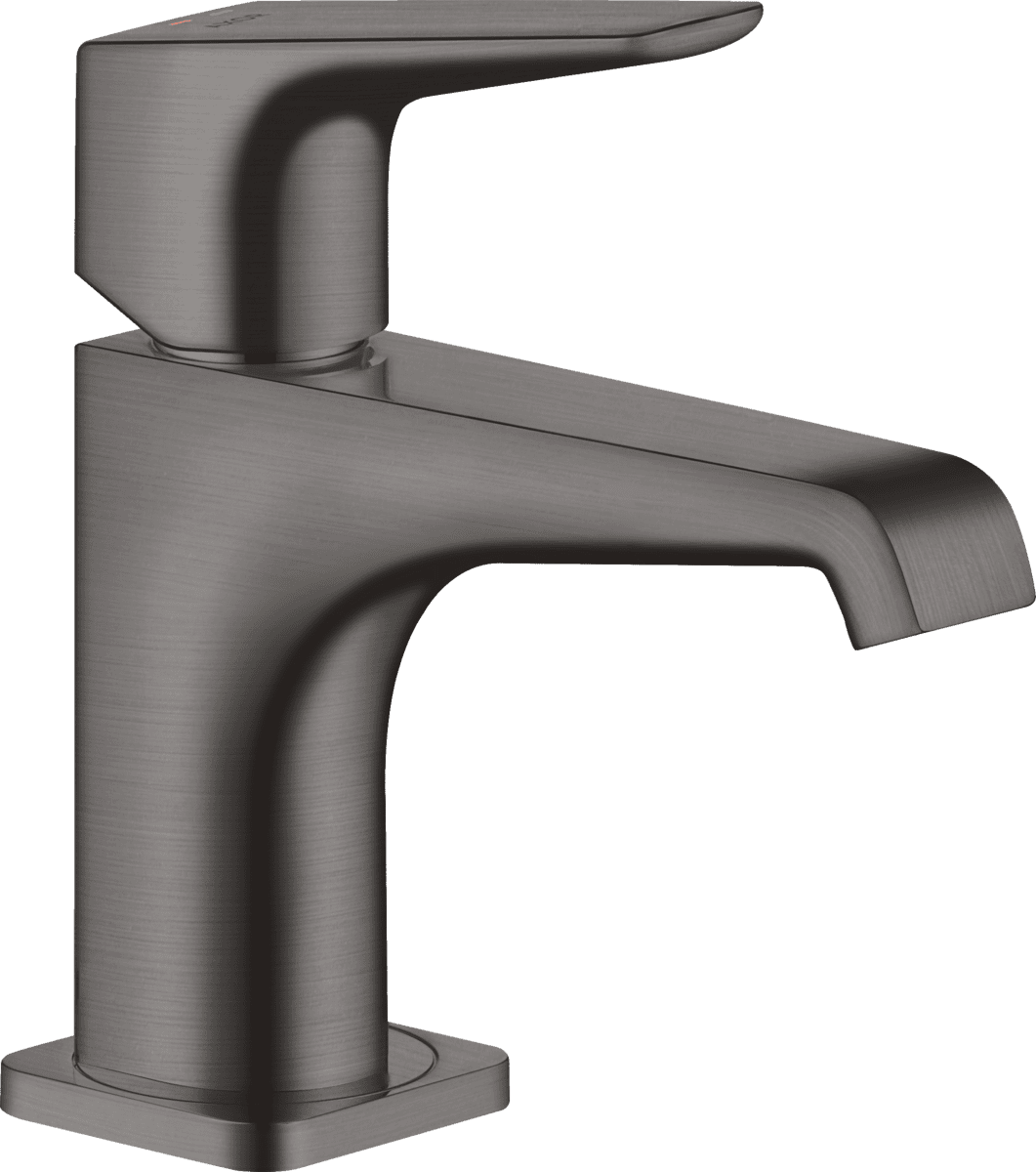 HANSGROHE AXOR Citterio E Einhebel-Waschtischmischer 90 mit Hebelgriff für Handwaschbecken mit Ablaufgarnitur #36112340 - Brushed Black Chrome