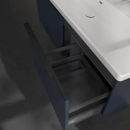Bild von VILLEROY BOCH Subway 3.0 Waschbeckenunterschrank, mit Beleuchtung, 2 Auszüge, 1272 x 429 x 478 mm, Marine Blue #C601L1VQ