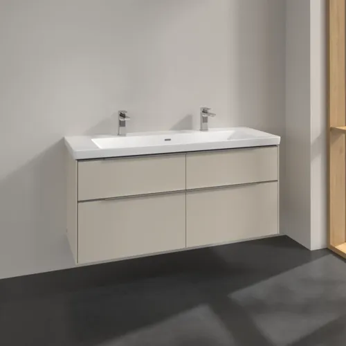 Bild von VILLEROY BOCH Subway 3.0 Waschbeckenunterschrank, 4 Auszüge, 1272 x 576 x 478 mm, Cashmere Grey #C60200VN