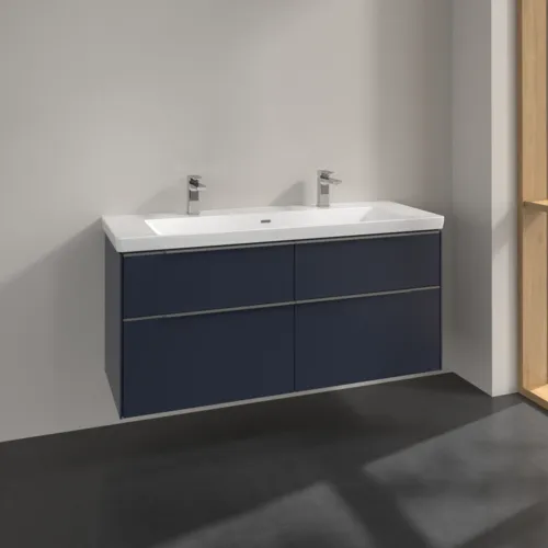 Bild von VILLEROY BOCH Subway 3.0 Waschbeckenunterschrank, 4 Auszüge, 1272 x 576 x 478 mm, Marine Blue #C60200VQ