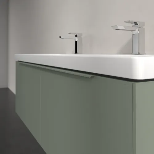 Bild von VILLEROY BOCH Subway 3.0 Waschbeckenunterschrank, mit Beleuchtung, 2 Auszüge, 1272 x 429 x 478 mm, Soft Green #C601L2AF