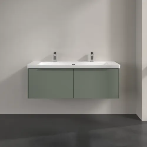 Bild von VILLEROY BOCH Subway 3.0 Waschbeckenunterschrank, mit Beleuchtung, 2 Auszüge, 1272 x 429 x 478 mm, Soft Green #C601L2AF