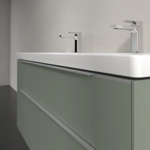 Bild von VILLEROY BOCH Subway 3.0 Waschbeckenunterschrank, mit Beleuchtung, 4 Auszüge, 1272 x 576 x 478 mm, Soft Green #C602L0AF