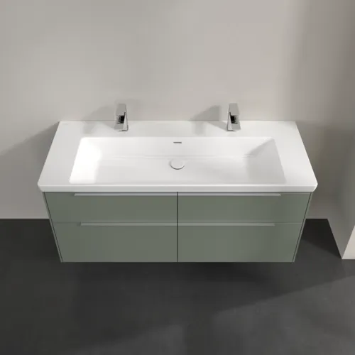Bild von VILLEROY BOCH Subway 3.0 Waschbeckenunterschrank, mit Beleuchtung, 4 Auszüge, 1272 x 576 x 478 mm, Soft Green #C602L0AF